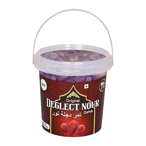 Ifah Deglect Noor Branched Dates 600g Bucket - Ifah Khajoor