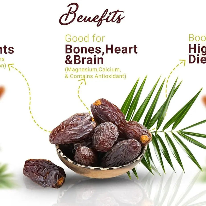 Ifah Deglect Noor Branched Dates 600g Bucket - Ifah Khajoor