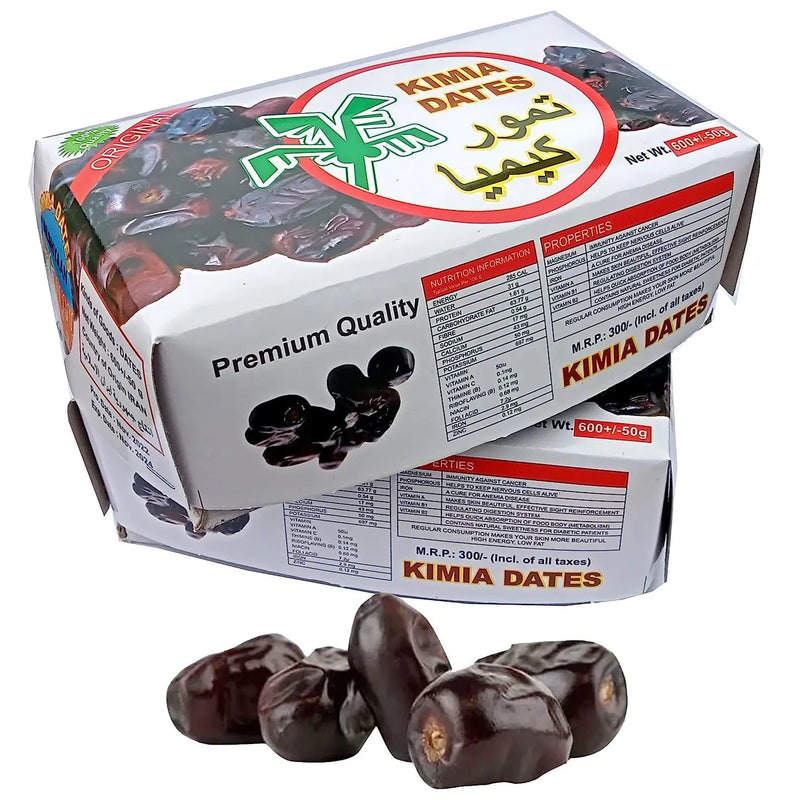 Kimia Dates (1.5 Kg++, Original, Pack of 3, 500gm ++) - Ifah Khajoor