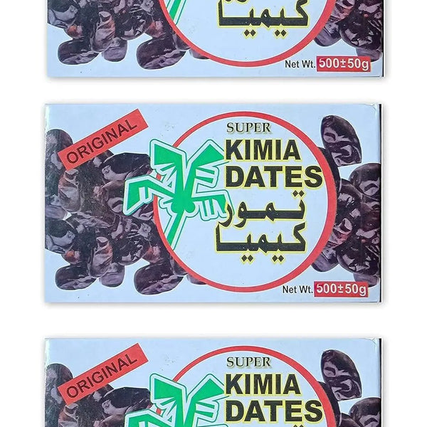 Kimia Dates (1.5 Kg++, Original, Pack of 3, 500gm ++) - Ifah Khajoor